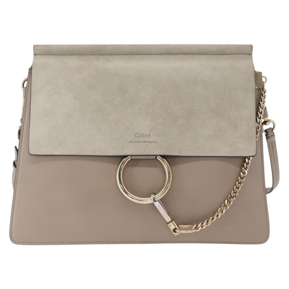 Chloe Faye Leather and Suede Medium